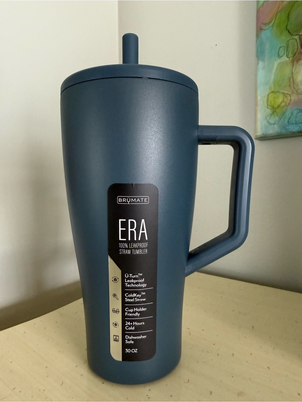 BrüMate Era 30 oz Nightfall Blue Leakproof Straw Tumbler NWT